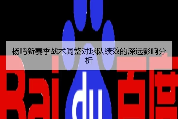 杨鸣新赛季战术调整对球队绩效的深远影响分析